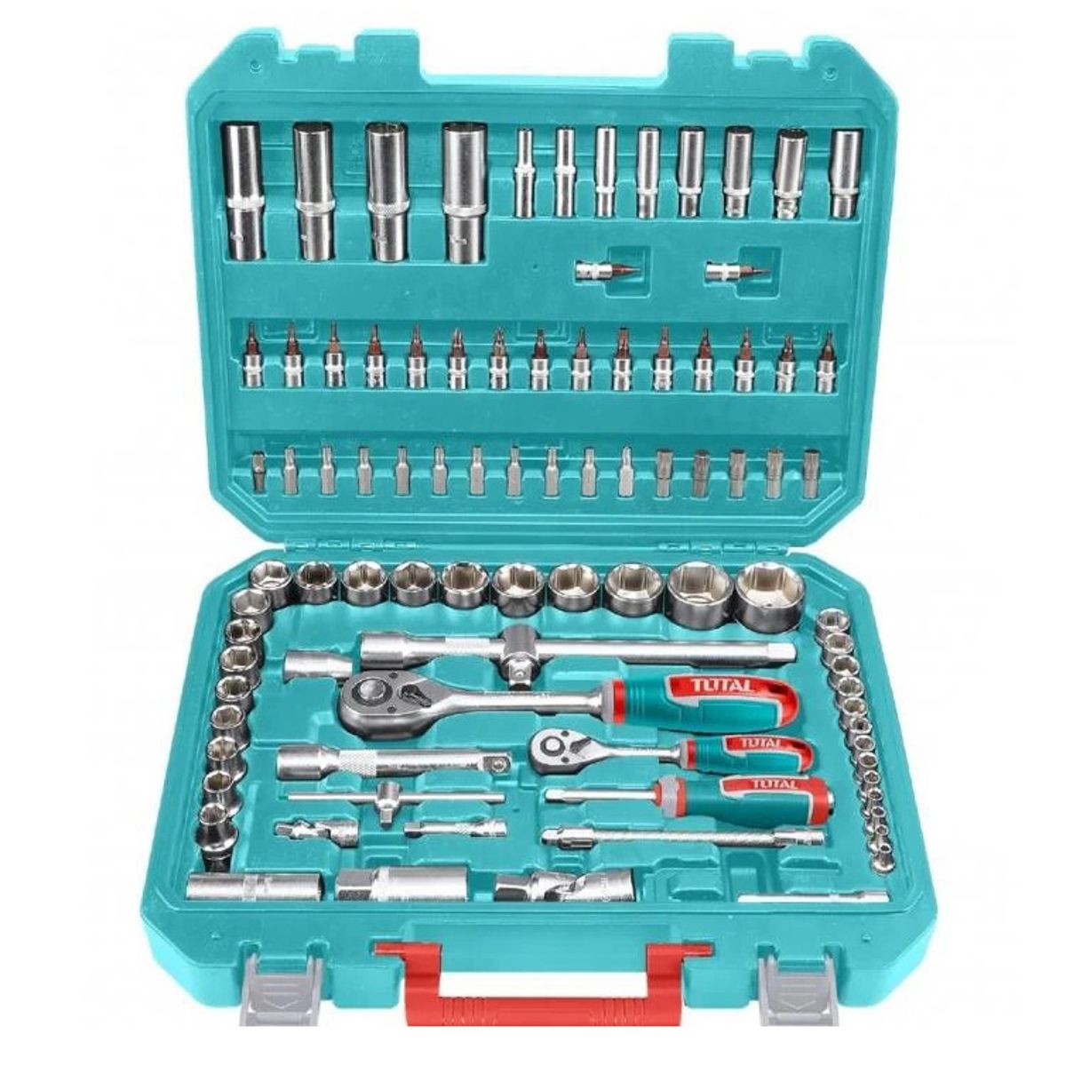 SET DE HERRAMIENTAS MANUALES TOTAL THT421942 94PCS 