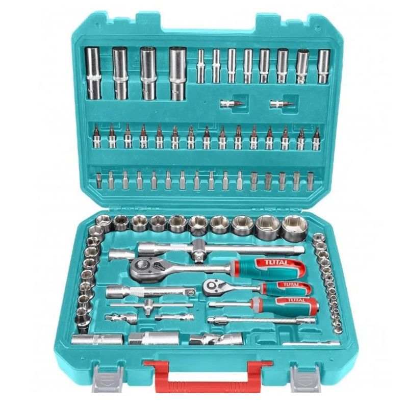 SET DE HERRAMIENTAS MANUALES TOTAL THT421942 94PCS 