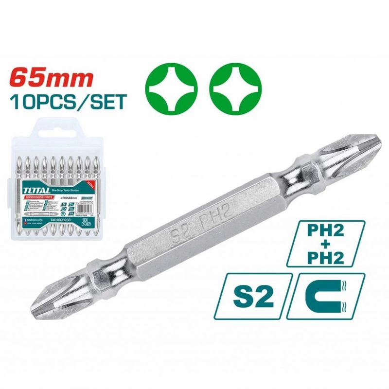 BITS CRUZ TOTAL TAC16PH233 PH2X65MM