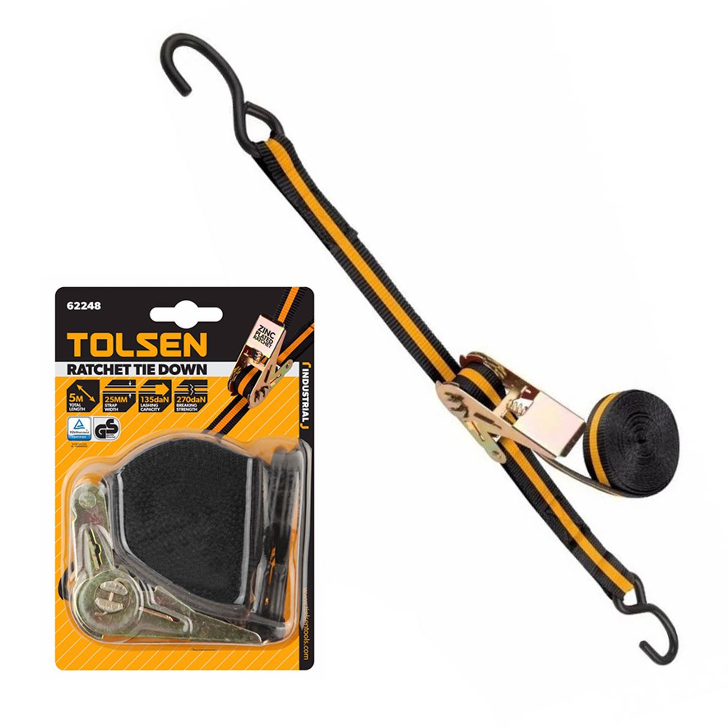 AMARRE DE TRINQUETE TOLSEN 62248 25X5MM 135KG