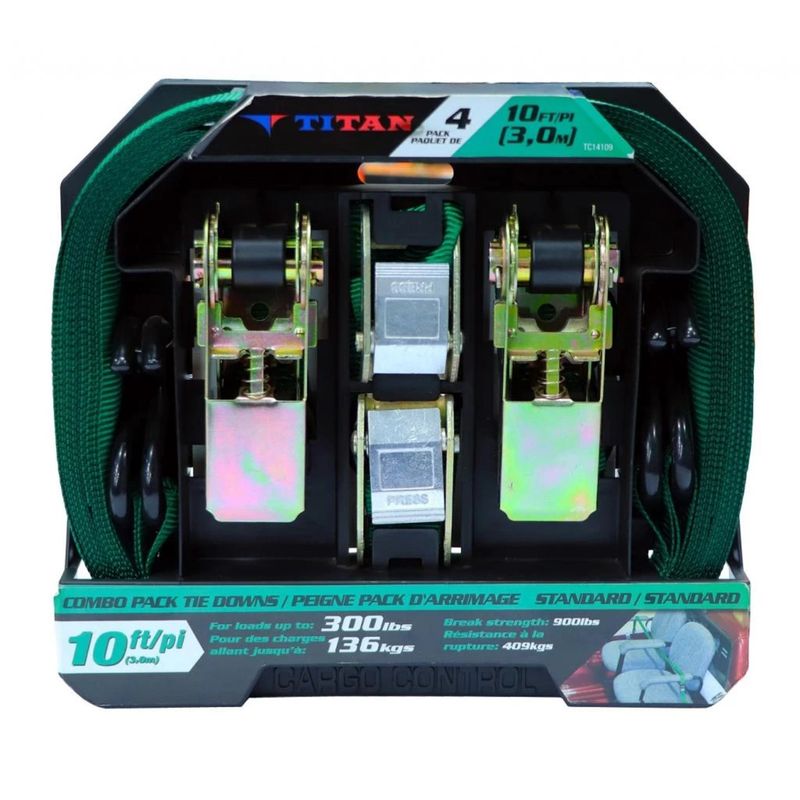 TRINQUETE TITAN TC-14109 4PZS 1&quot;X10FT 3M
