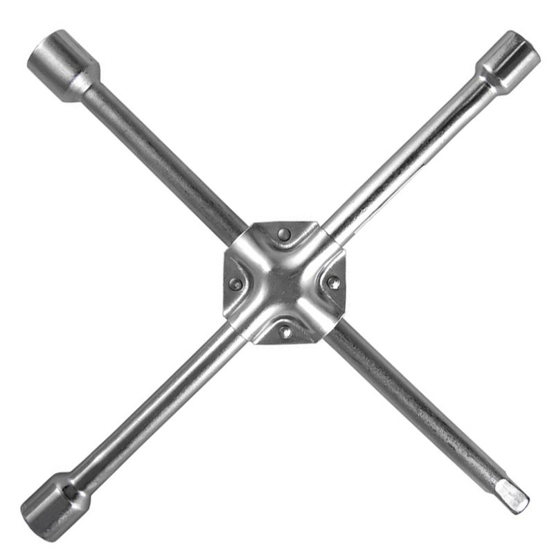 LLAVE CRUZ PARA NEUMATICOS 17-19-21MM DADO MEDIA PULGADA