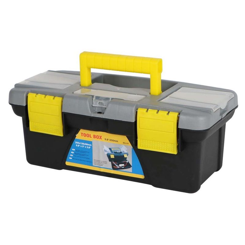 CAJA DE PLASTICO PARA HERRAMIENTAS 250 X 126 X 98MM