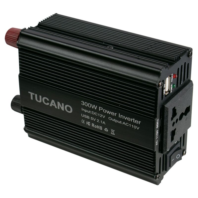 INVERSOR DE VOLTAJE TUCANO 300W 12V 110V
