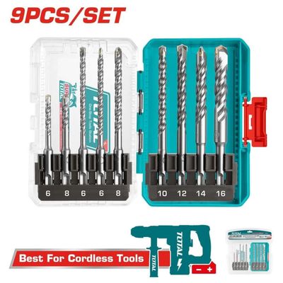 JUEGO DE BROCAS SDS PLUS TOTAL TACSDL30906 9PZS