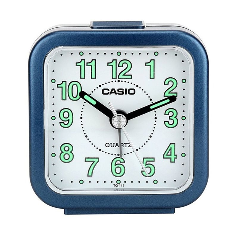 RELOJ DESPERTADOR CASIO TQ-141-2D CELESTE