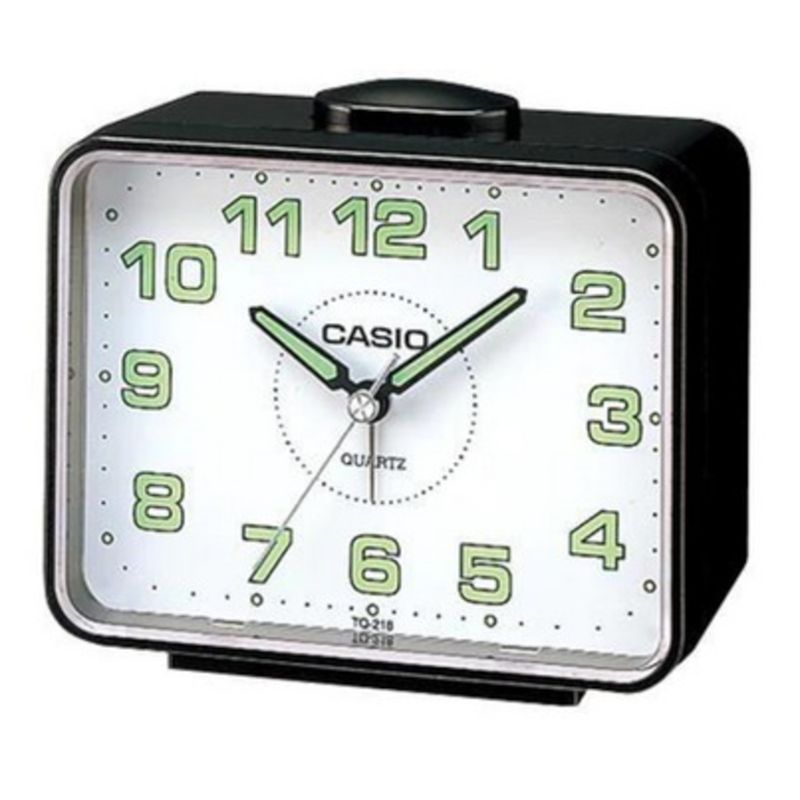 RELOJ DESPERTADOR CASIO TQ-218-1B NEGRO