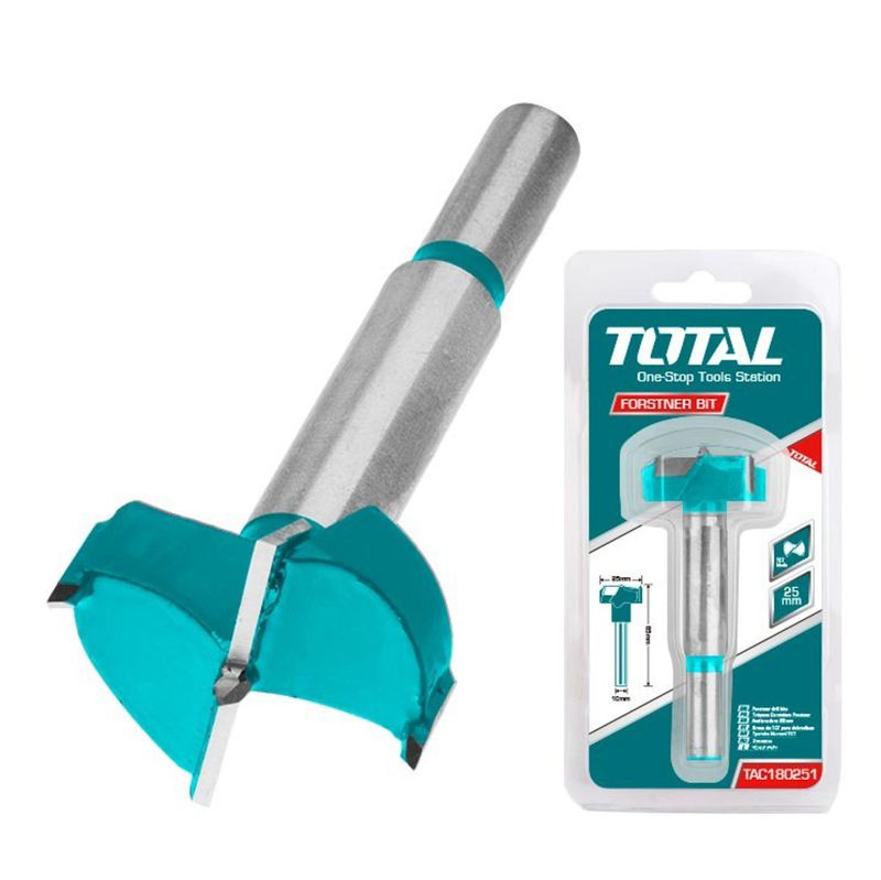 BROCA FORSTNER TOTAL TAC180251 25MM PARA MADERA