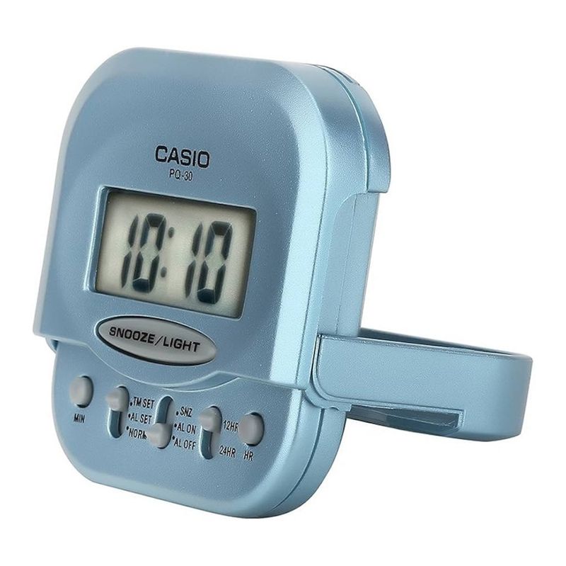 RELOJ DESPERTADOR CASIO PQ-30-2D CELESTE