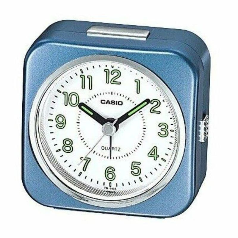 RELOJ DESPERTADOR CASIO TQ-143S-2DF CELESTE