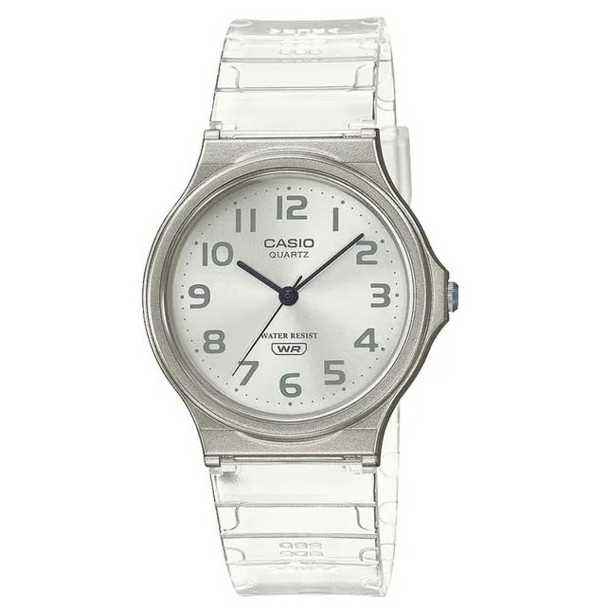 RELOJ UNISEX ANALÓGICO CASIO MQ-24S-7BDF TRANSPARANTE
