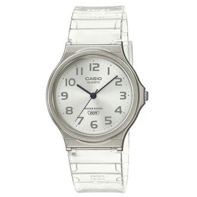 RELOJ UNISEX ANALÓGICO CASIO MQ-24S-7BDF TRANSPARANTE