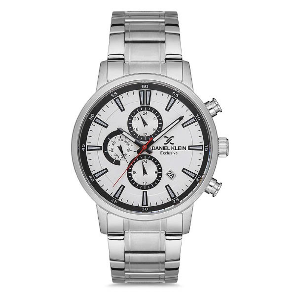 RELOJ MASCULINO ANALÓGICO DANIEL KLEIN DK.1.12708-4 PLATEADO
