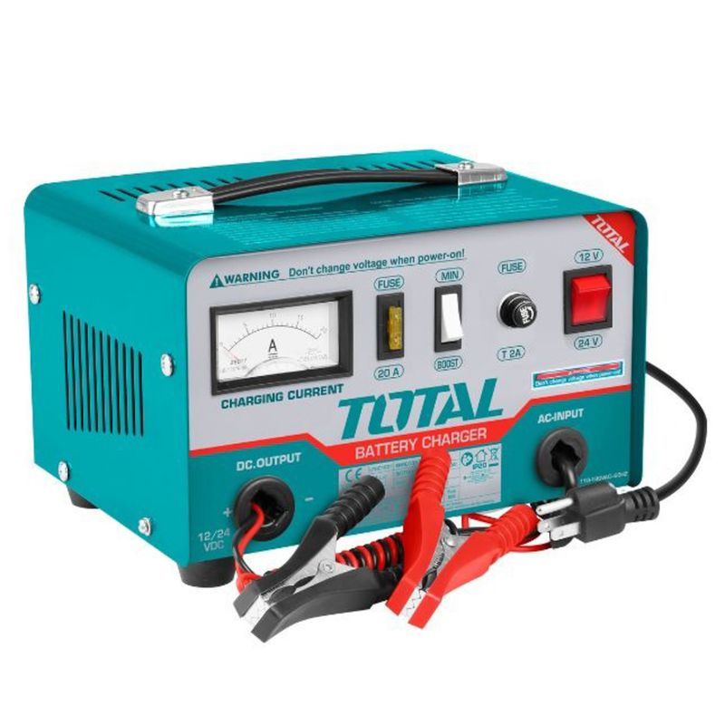 CARGADOR DE BATERÍA TOTAL UTBC1601 12-24V 110V