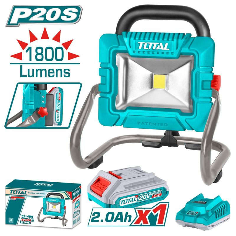 REFLECTOR LED TOTAL TWLI20258 20V 20W 1800LM RECARGABLE
