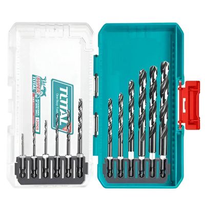 JUEGO DE BROCAS PARA METAL TOTAL TACSDL11206 12 PIEZAS