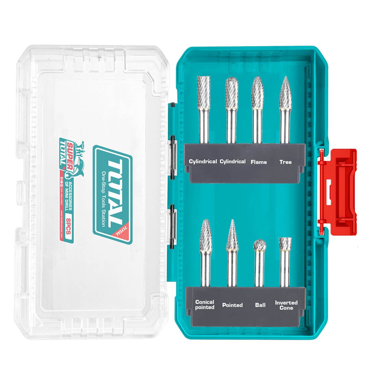 JUEGO DE BROCAS TOTAL TACSDL10801 8 PIEZAS