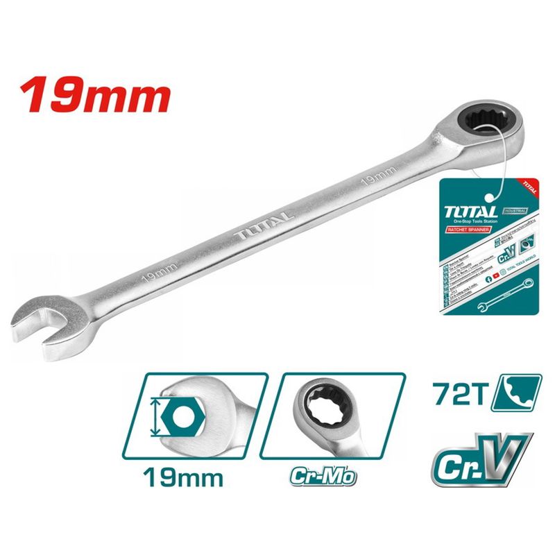 LLAVE COMBINADA TOTAL TCSPAR191 19MM X 245 MM