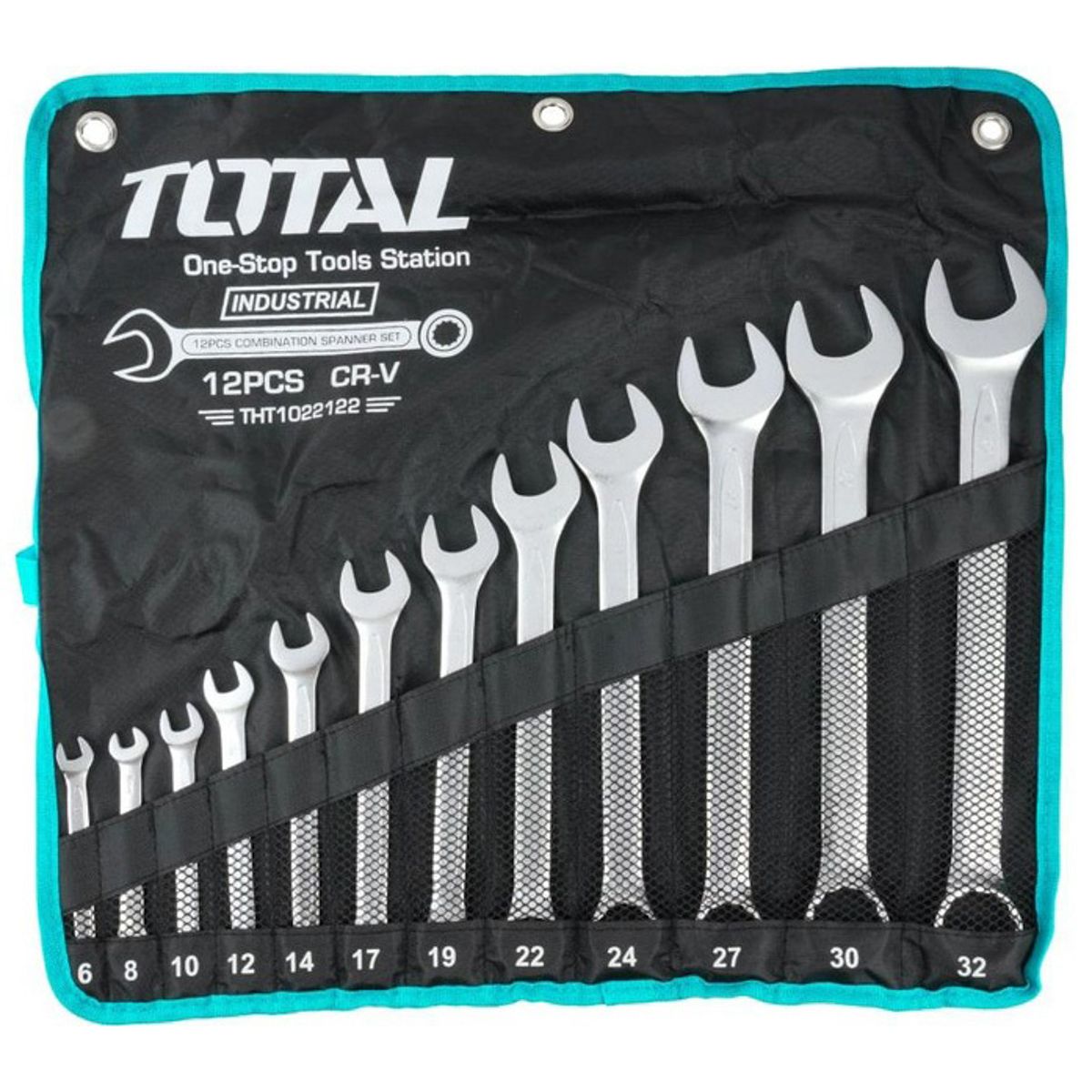 JUEGO DE LLAVES COMBINADAS TOTAL THT1022122 12 PIEZAS