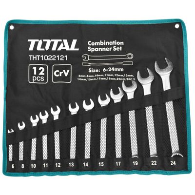 JUEGO DE LLAVES COMBINADAS TOTAL THT1022121 12 PIEZAS