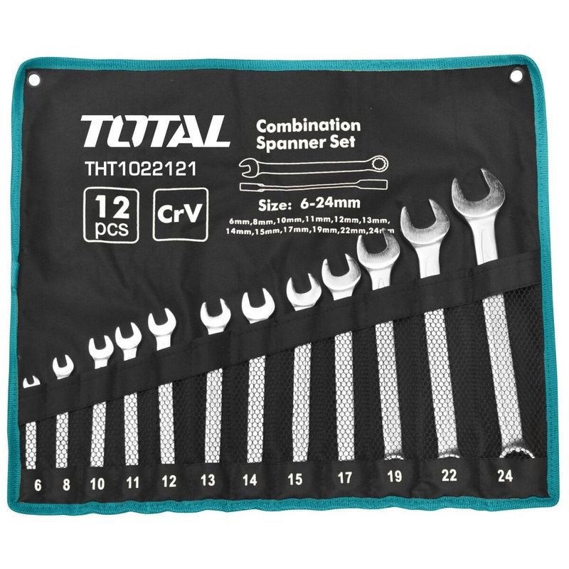 JUEGO DE LLAVES COMBINADAS TOTAL THT1022121 12 PIEZAS