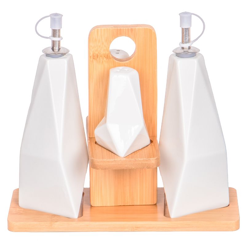 CONDIMENTERO CERAMICA SET 5 PIEZAS