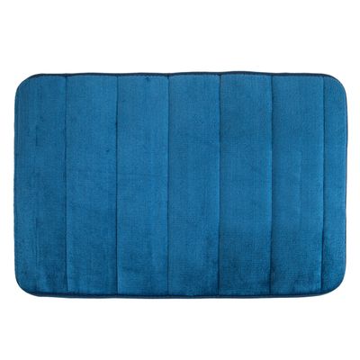 ALFOMBRA FELPUDA PARA BAÑO 45X70CM - AZUL