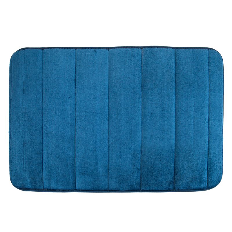 ALFOMBRA FELPUDA PARA BAÑO 45X70CM - AZUL