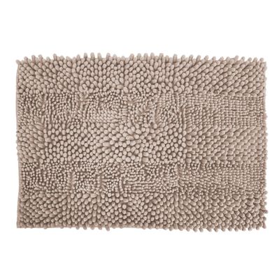 ALFOMBRA DE CHENILLA PARA BAÑO 45X70CM - GRIS