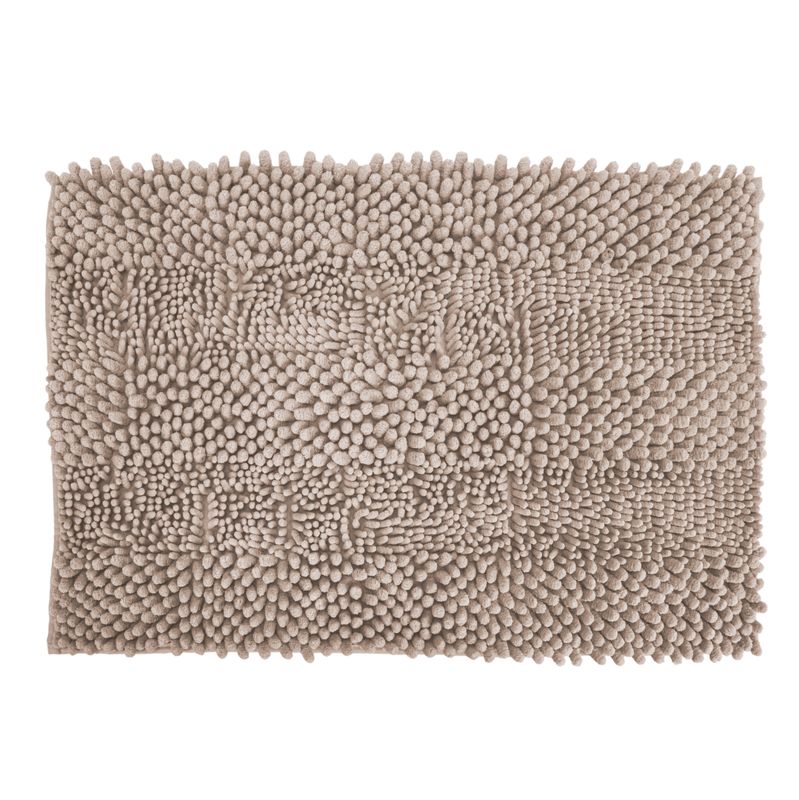 ALFOMBRA DE CHENILLA PARA BAÑO 45X70CM - GRIS