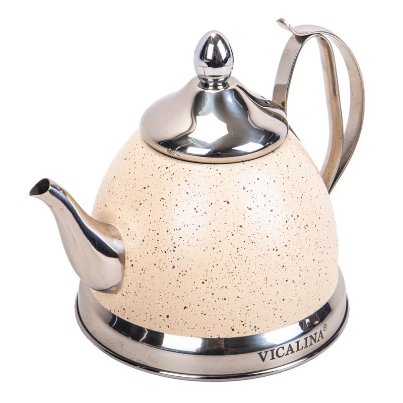 PAVA DE 1 LITRO DE ACERO INOXIDABLE - BEIGE