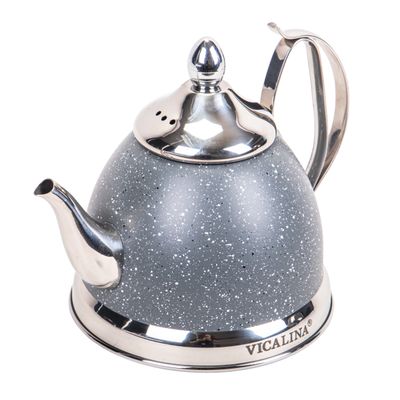 PAVA DE 1 LITRO DE ACERO INOXIDABLE - GRIS 