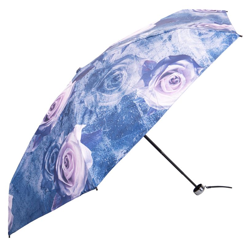 SOMBRILLA  FLORAL LILA 18CM CERRADO 90CM CIRCUFERENCIA