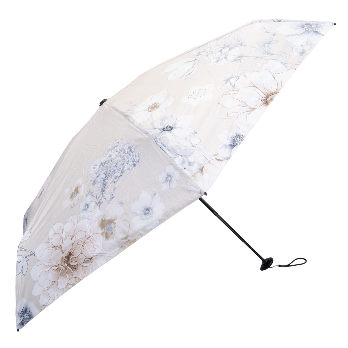 SOMBRILLA PARAGUAS DISEÑO CREMA 18CM CERRADO 90CM CIRCUFE.