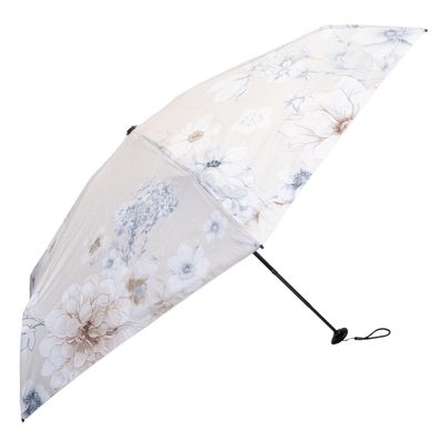 SOMBRILLA PARAGUAS DISEÑO CREMA 18CM CERRADO 90CM CIRCUFE.