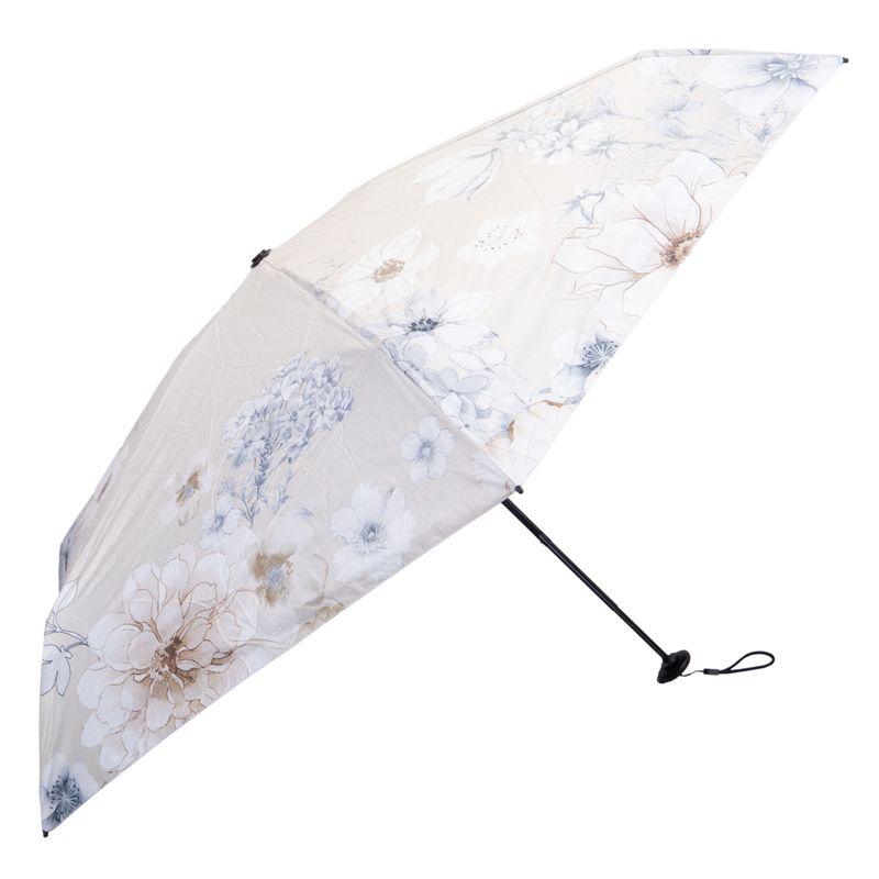 SOMBRILLA PARAGUAS DISEÑO CREMA 18CM CERRADO 90CM CIRCUFE.