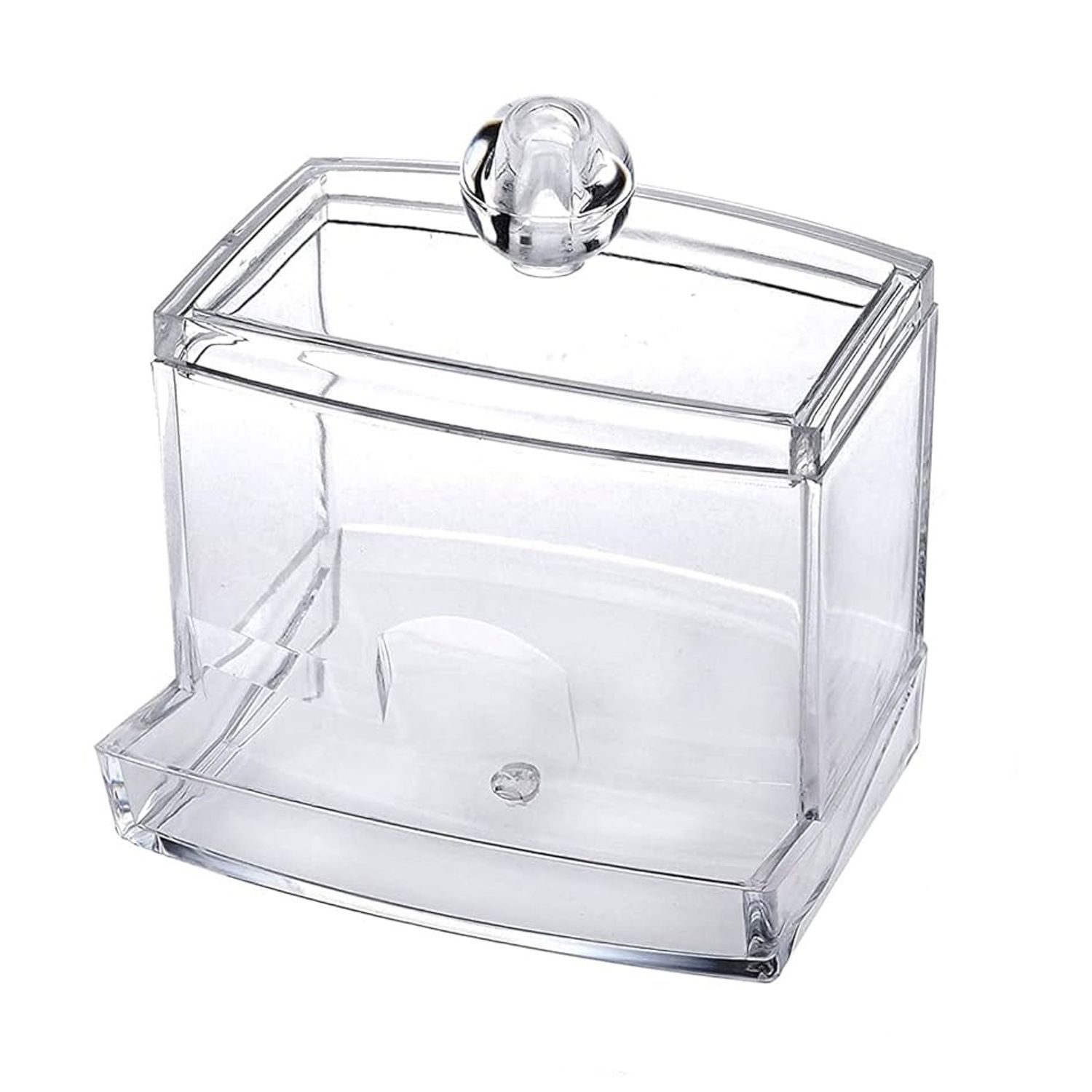 CAJA DE ACRILICO ORGANIZADORA DE COTONETES 9X7CM