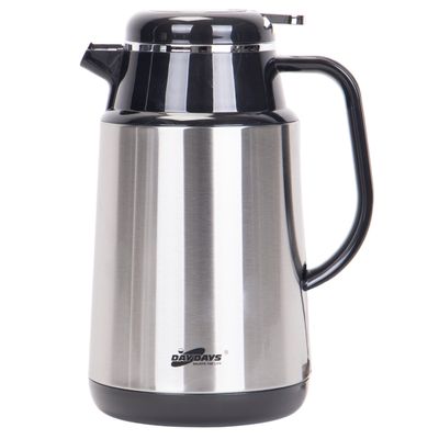 TERMO DAY DAYS 1L ACERO INOX INTERNO VIDRIO - NEGRO