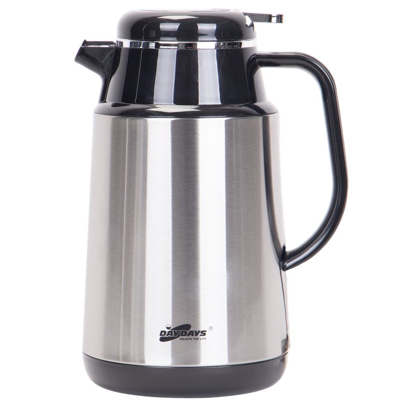 TERMO DAY DAYS 1L ACERO INOX INTERNO VIDRIO - NEGRO