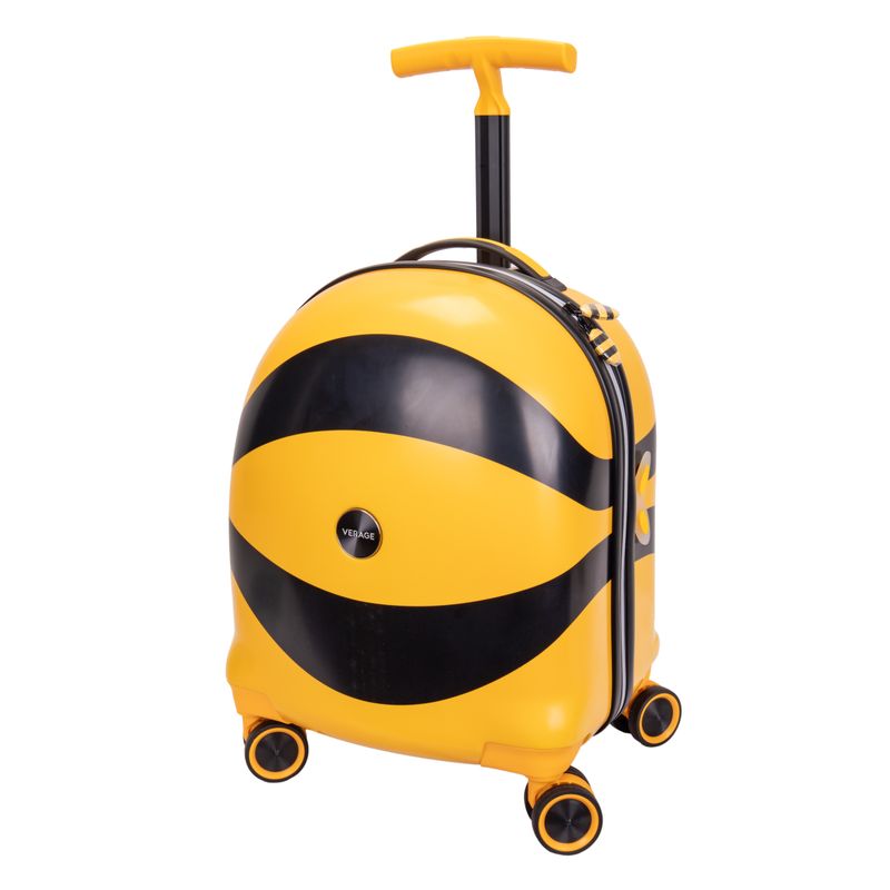 VALIJA INFANTIL VERAGE DISEÑO ABEJA 33X26X45.5CM AMARILLO