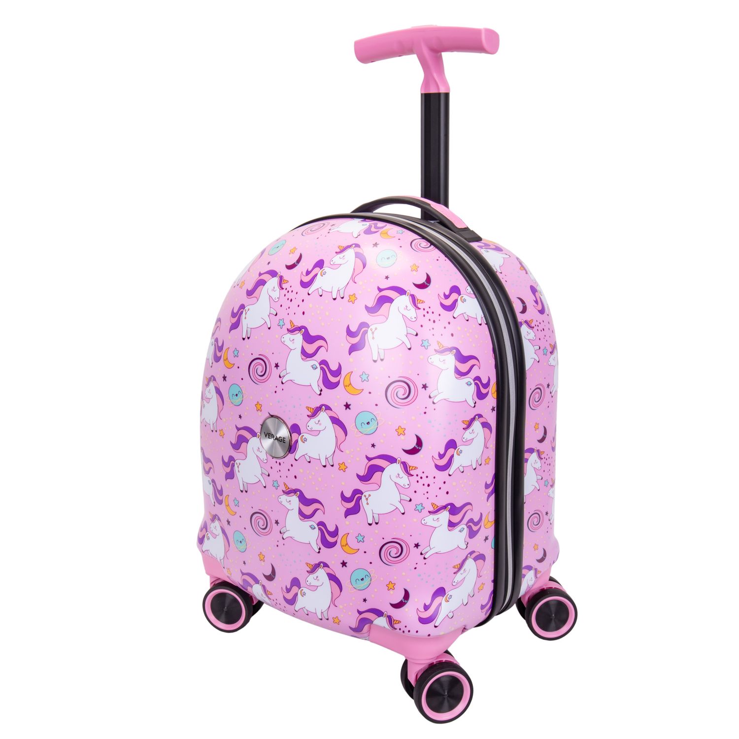 VALIJA INFANTIL VERAGE DISEÑO UNICORNIOS 33X26X45.5CM ROSA