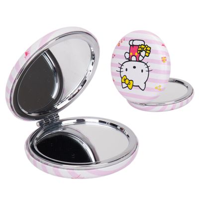 ESPEJO MANO CIRCULAR HELLO KITTY BCO/ROSADO