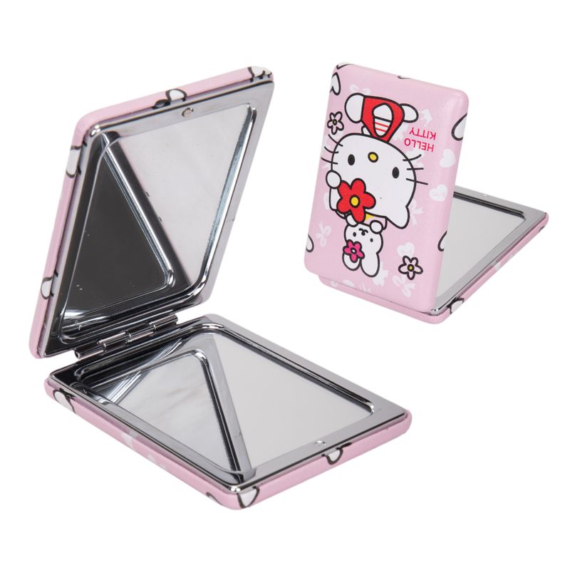 ESPEJO MANO RECTANGULAR HELLO KITTY ROSA