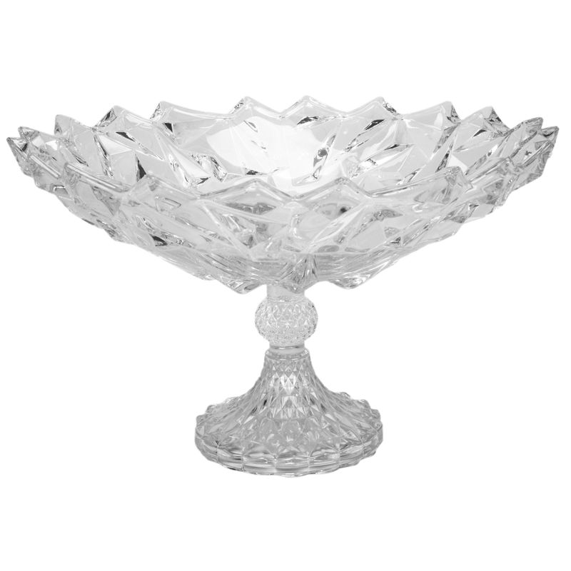 FRUTERO DECORATIVO DE VIDRIO TRANSPARENTE 32X20CM