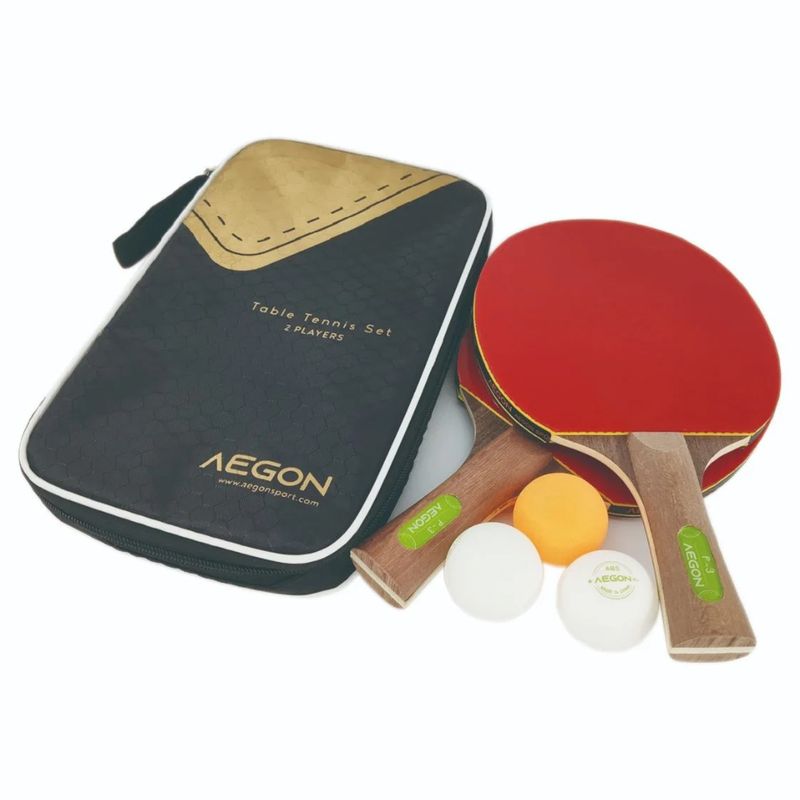 SET TENIS DE MESA: 2 PALETAS Y 3 PELOTAS