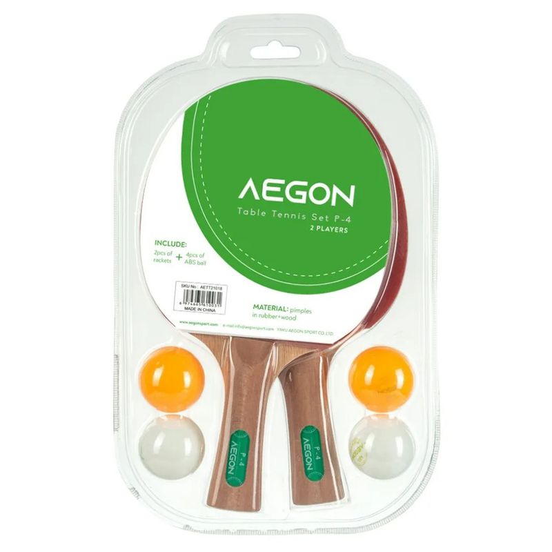SET TENIS DE MESA: 2 PALETAS Y 3 PELOTAS