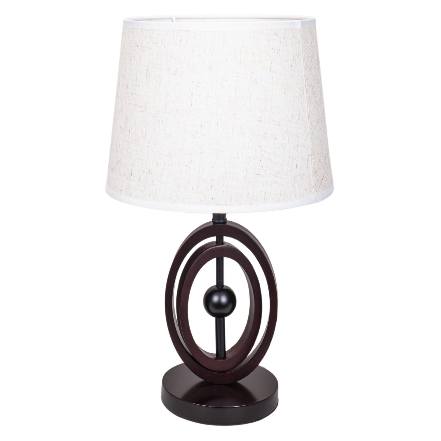 VELADOR DECORATIVO TEXTURA TEJIDA CON BASE DE MADERA OSCURO