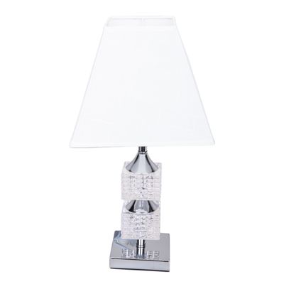 VELADOR DECORATIVO TEXTURA TEJIDA CON BASE DE METAL GRIS