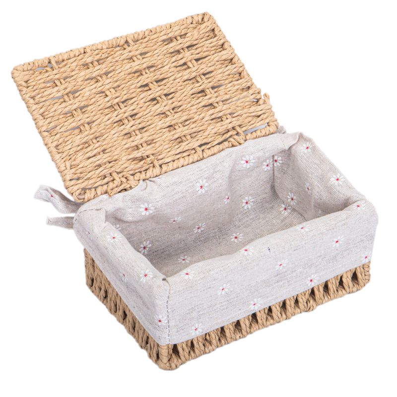 CANASTO MIMBRE CUADRADO 20X20X8CM