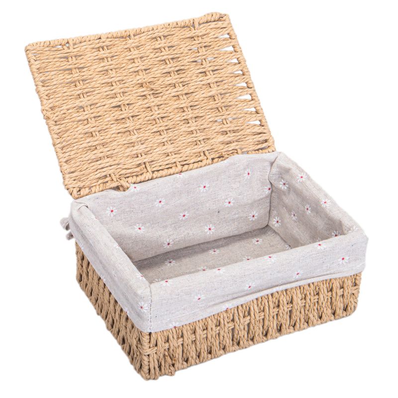 CANASTO MIMBRE RECTANGULAR 22X16X10CM
